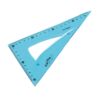Kép 3/3 - Vonalzó háromszög 60° 19cm flexibilis Keyroad vegyes színek