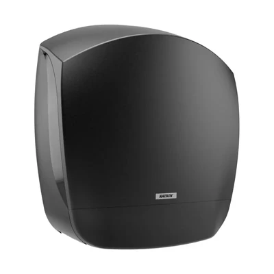 Toalettpapír adagoló Katrin Jumbo L méret, 270 mm-es átmérőig, fekete