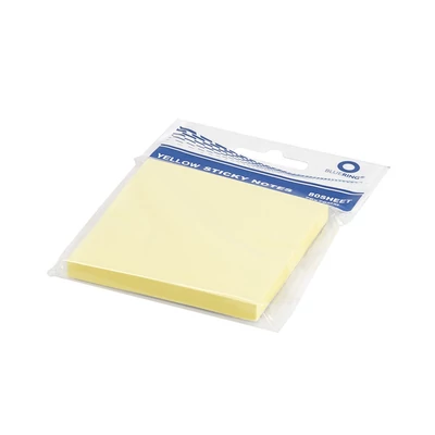 Jegyzettömb öntapadó, 75x75mm, 80lap, Bluering® , sárga