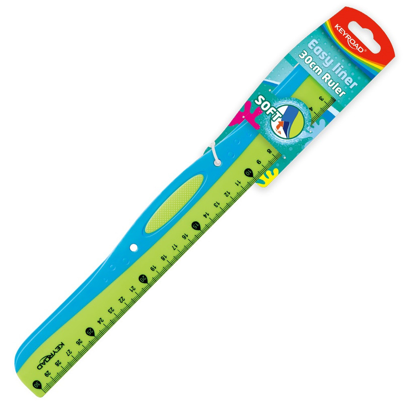 Vonalzó 30cm, Keyroad EasyLiner vegyes színek