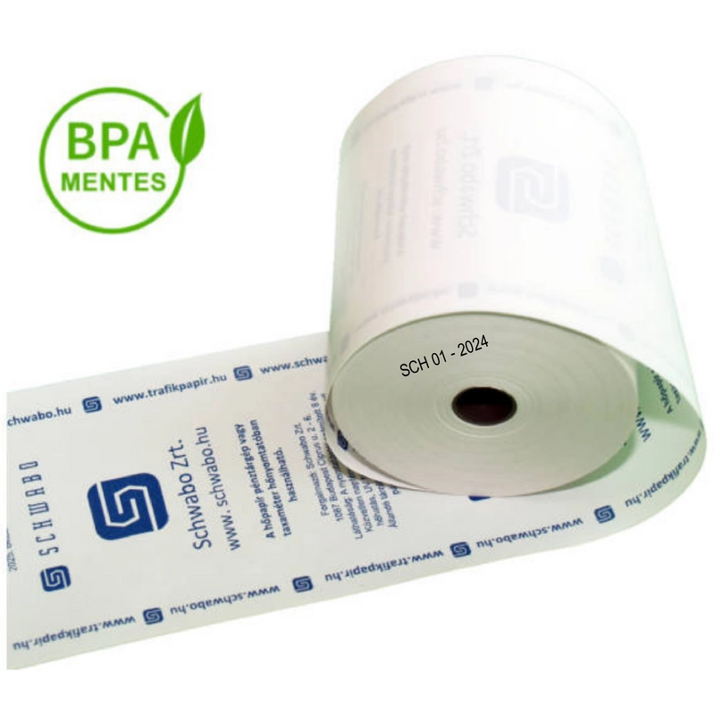 80/80/12 90 méter BPA mentes hőpapír (pénztárgépszalag)