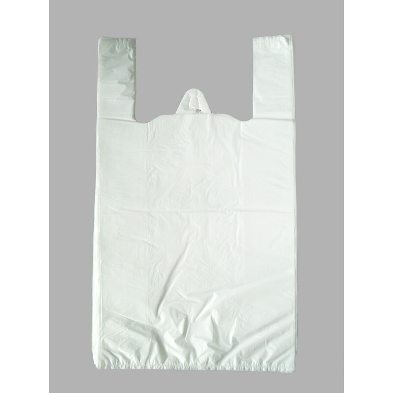 Ingvállas táska 40x50cm fehér VASTAG 500 db/csomag