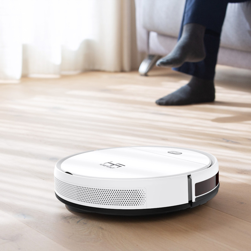 HOME ROBOT RV400 Intelligens robotporszívó, nedves-száraz, HEPA szűrő, applikációval - FEHÉR