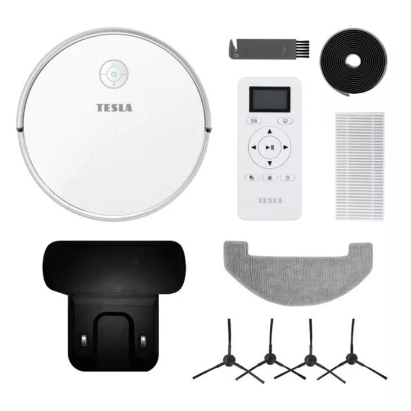 TESLA RoboStar iQ400 - intelligens robotporszívó (fehér színű)