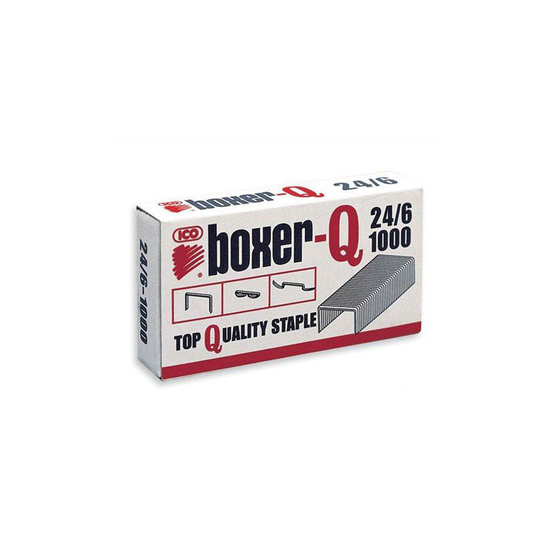 Tűzőkapocs 24/6 Boxer horganyzott 1000 db/doboz