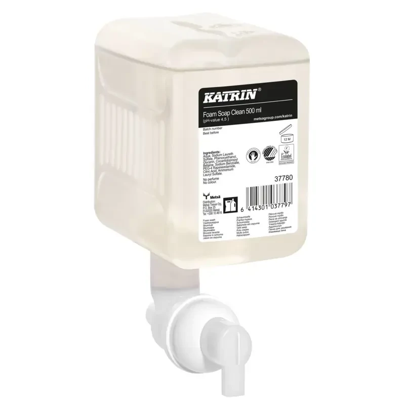 Habszappan Katrin Clean 500 ml-es töltet, illatmentes, 1250 adag