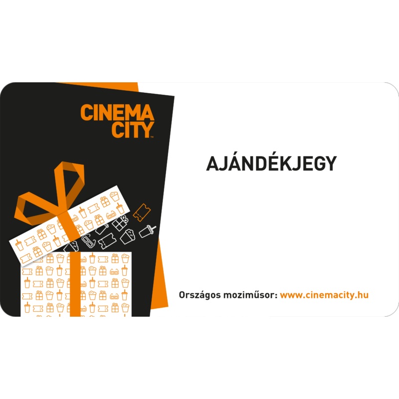 Cinema City ajándékjegy 3D filmre 2 db jegy