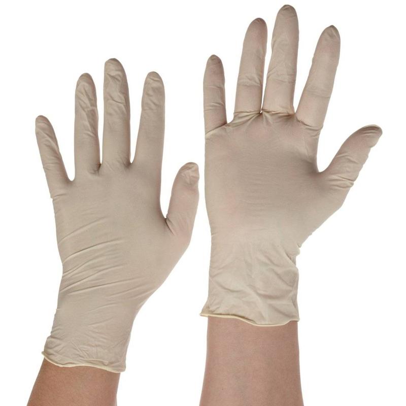 Latex púder nélküli kesztyű M-es 100db/cs