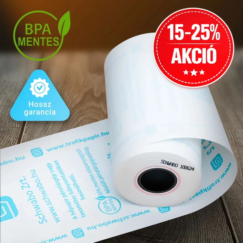 57/40/12 17 méter BPA mentes hőpapír (pénztárgépszalag)
