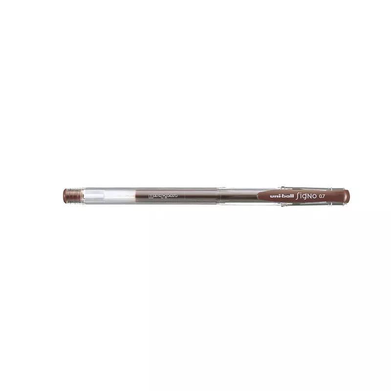 Zselés toll 0,3mm, Uni UM-100, írásszín barna