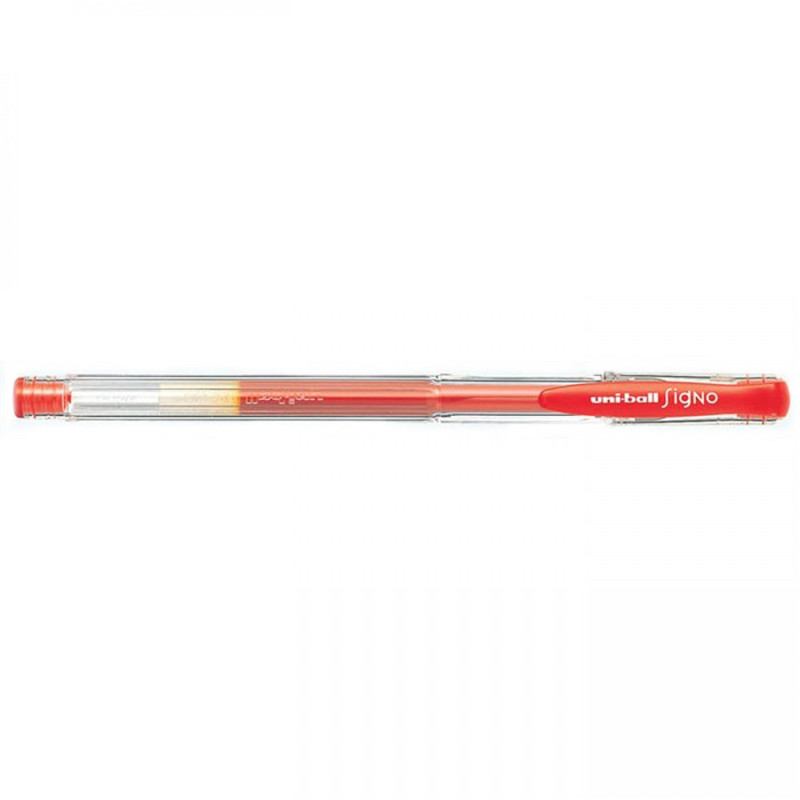 Zselés toll 0,5mm, Uni UM-100, írásszín piros