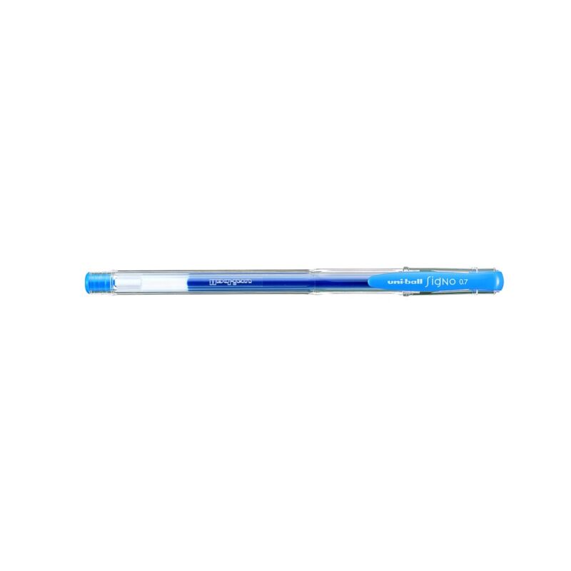 Zselés toll 0,5mm, Uni UM-100, írásszín világoskék