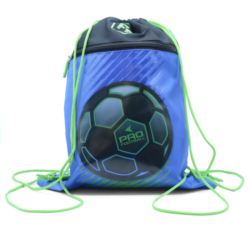 Tornazsák 29x39x2cm, Connect 2021 FOOTBALL kék/zöld