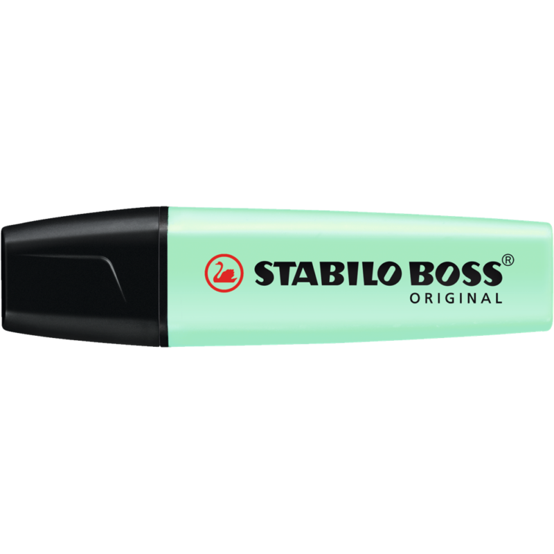 Szövegkiemelő 2-5mm, vágott hegyű, Stabilo Boss Pastel 70/116 menta
