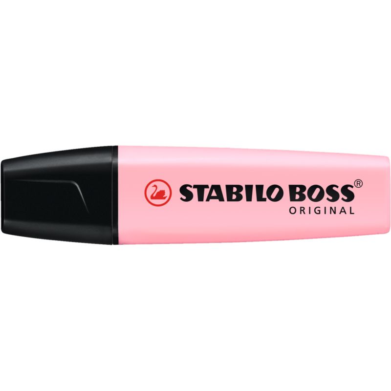 Szövegkiemelő 2-5mm, vágott hegyű, Stabilo Boss Pastel 70/129 pink