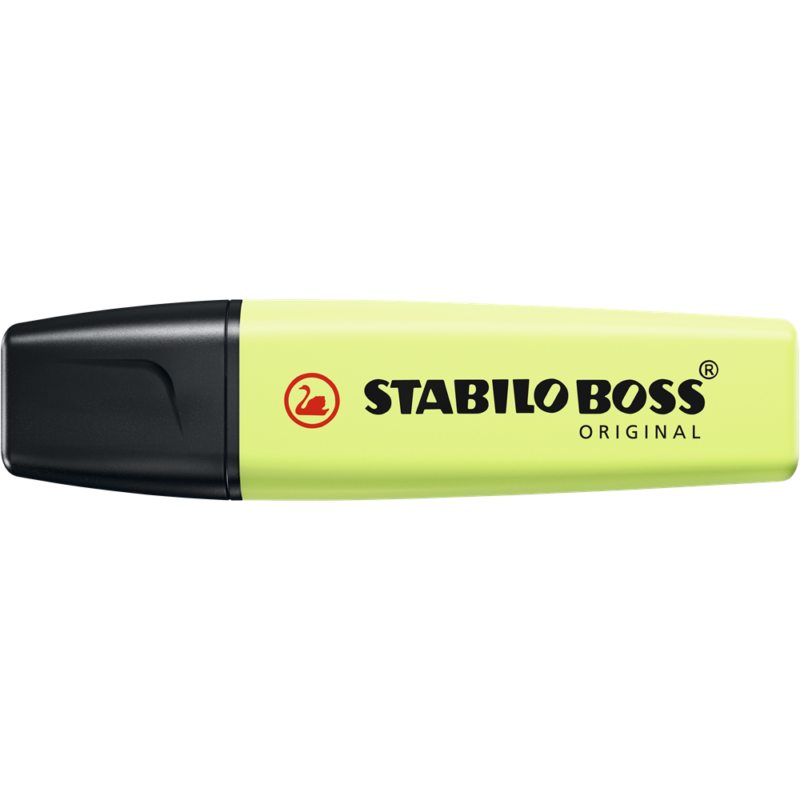 Szövegkiemelő 2-5mm, vágott hegyű, Stabilo Boss Pastel 70/133 lime