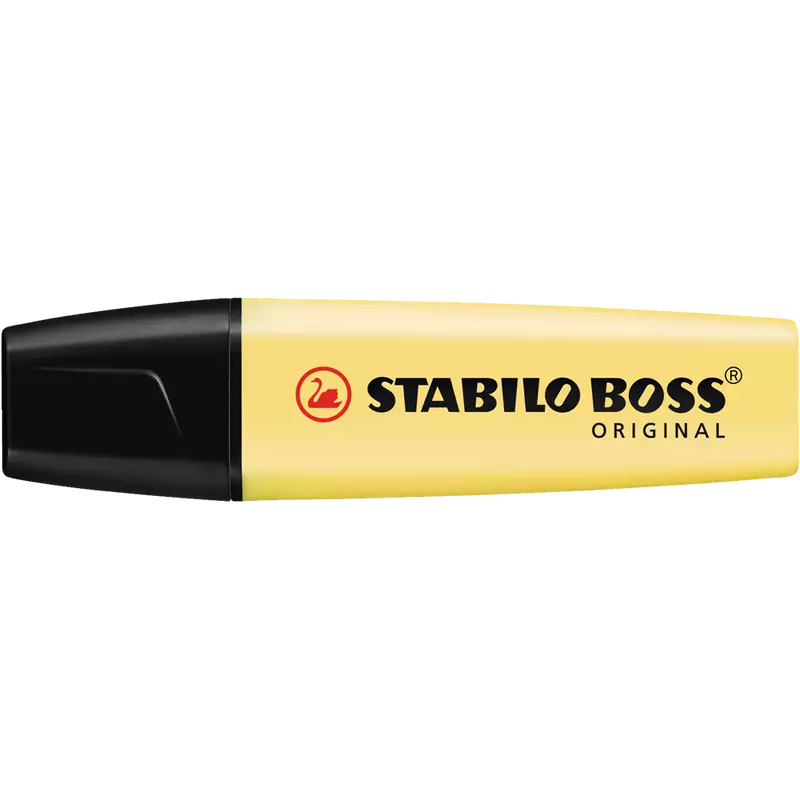 Szövegkiemelő 2-5mm, vágott hegyű, Stabilo Boss Pastel 70/144 vanília