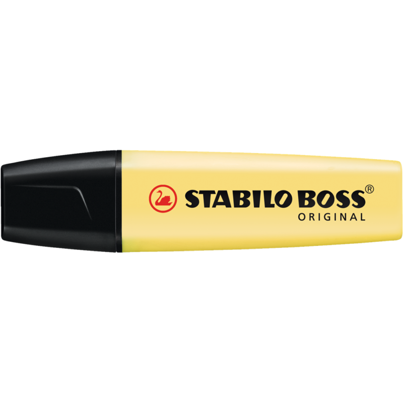 Szövegkiemelő 2-5mm, vágott hegyű, Stabilo Boss Pastel 70/144 vanília