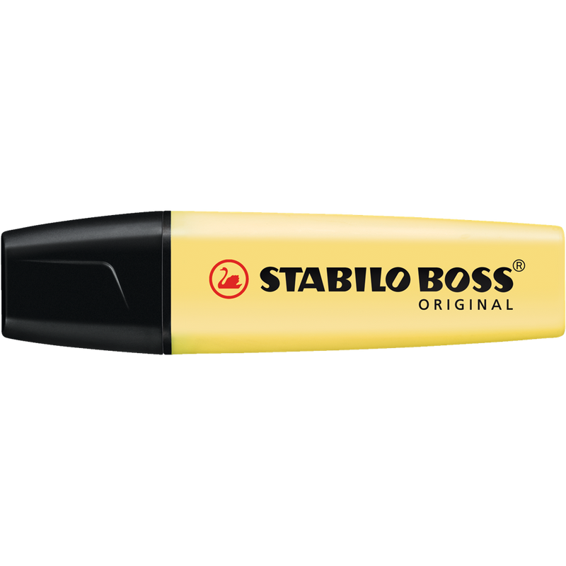 Szövegkiemelő 2-5mm, vágott hegyű, Stabilo Boss Pastel 70/144 vanília