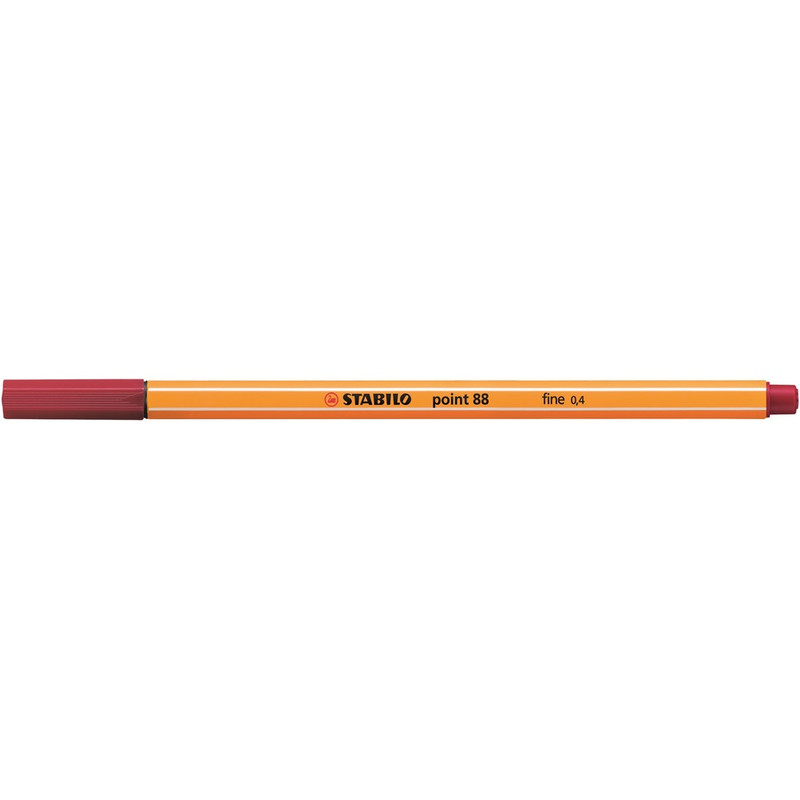 Rostirón, tűfilc 0,4mm, Stabilo Point 88/50 karmazsinvörös