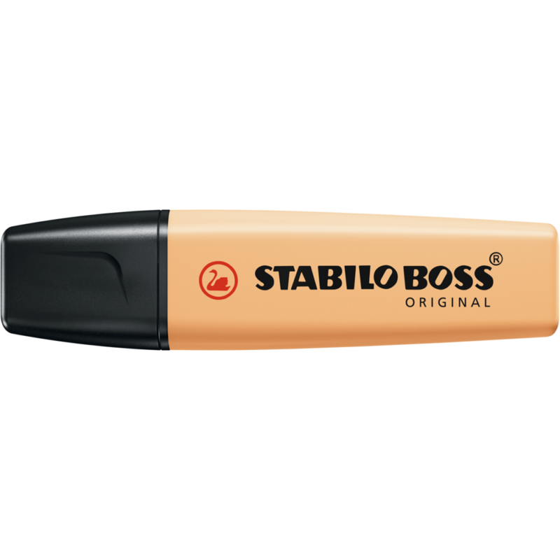 Szövegkiemelő 2-5mm, vágott hegyű, Stabilo Boss Pastel 70/125 fakó narancs