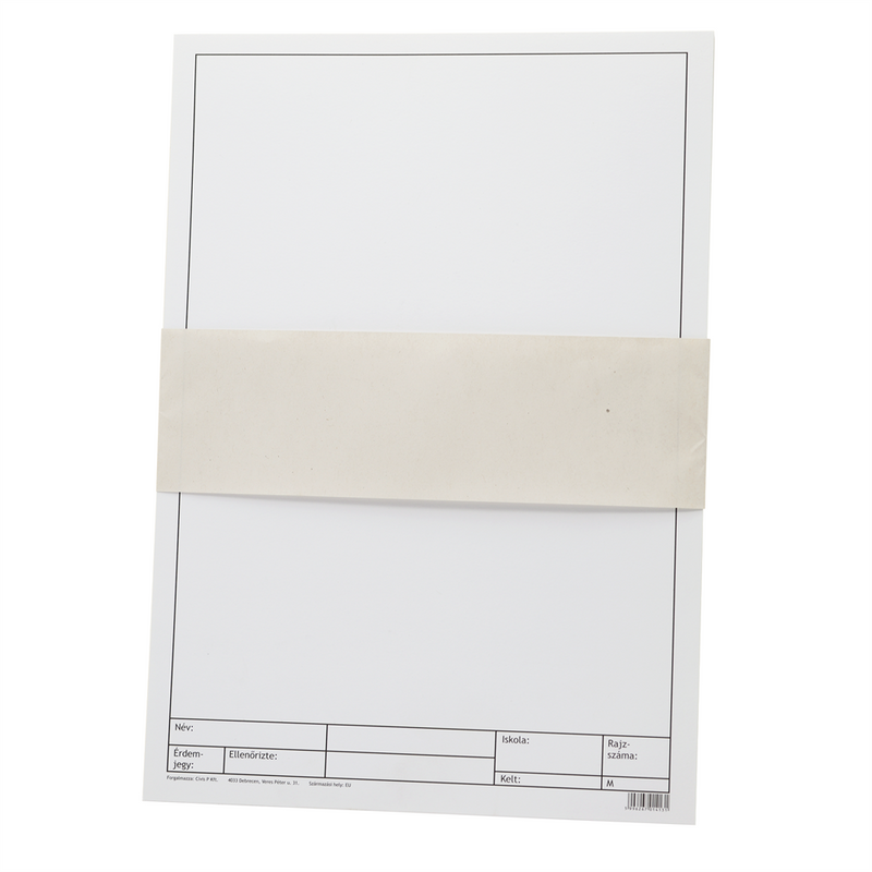 Rajzlap műszaki keretes A4, 180g. 10ív/csomag