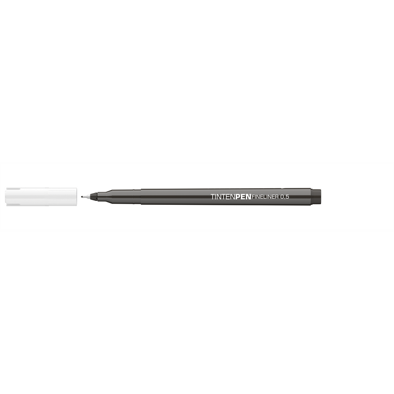 Rostirón, tűfilc vízbázisú, 0,5mm, kerek test, Tinten Pen Ico fekete