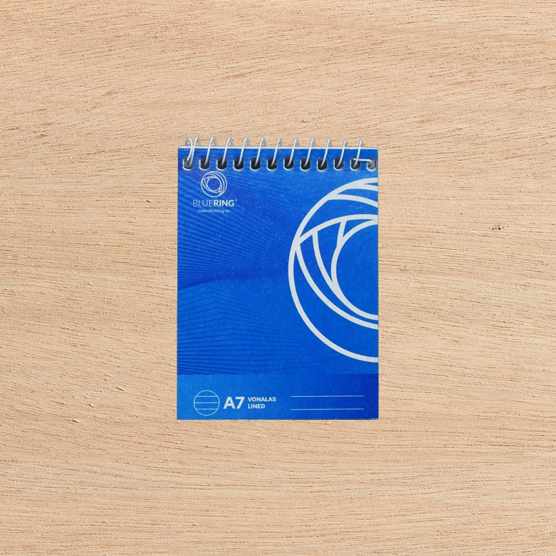 Jegyzettömb spirálozott, A7, 60lap, Bluering® vonalas Jegyzettömb spirálozott, A7, 60lap, Bluering® vonalas