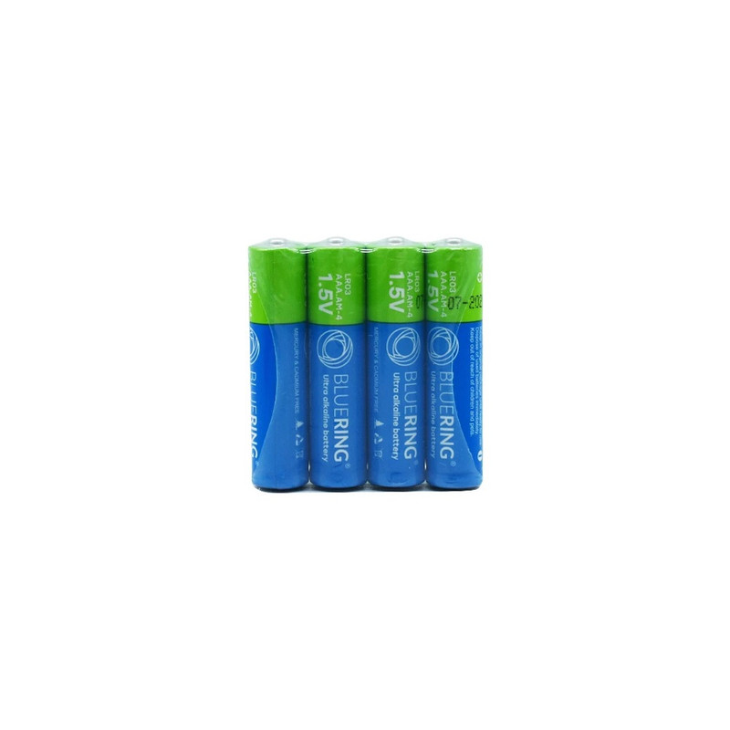Elem AAA mikro ceruza LR03 tartós alkáli zsugorfóliás Bluering® 4db/csomag Elem AAA mikro ceruza LR03 tartós alkáli zsugorfóliás Bluering® 4db/csomag