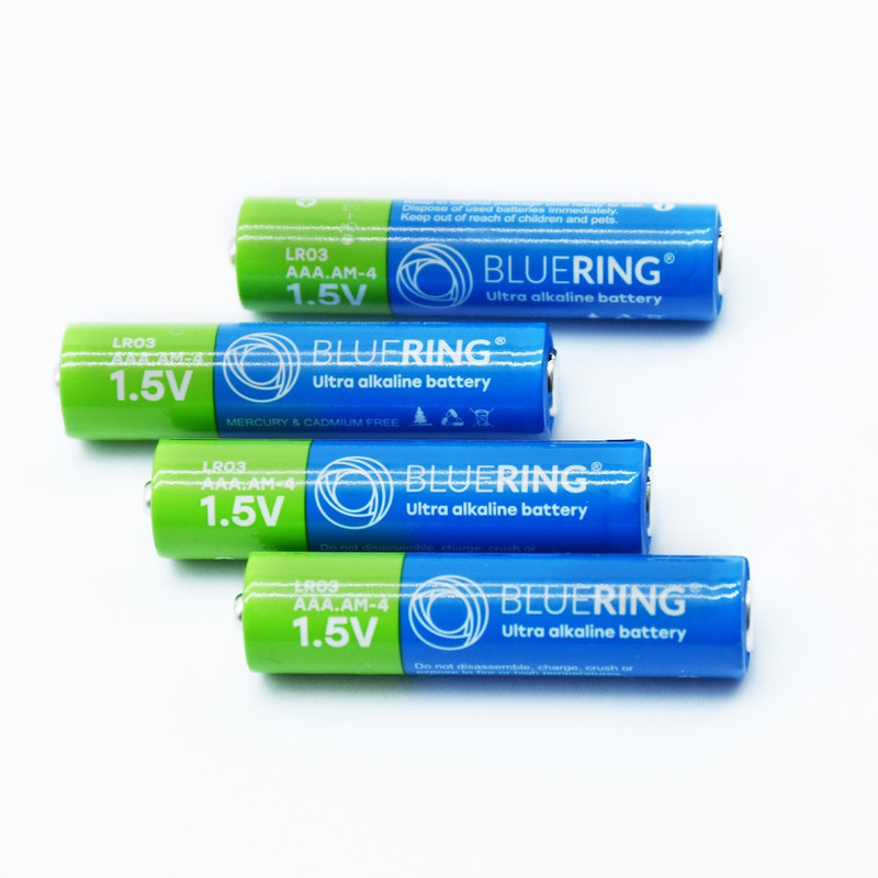 Elem AAA mikro ceruza LR03 tartós alkáli zsugorfóliás Bluering® 4db/csomag Elem AAA mikro ceruza LR03 tartós alkáli zsugorfóliás Bluering® 4db/csomag