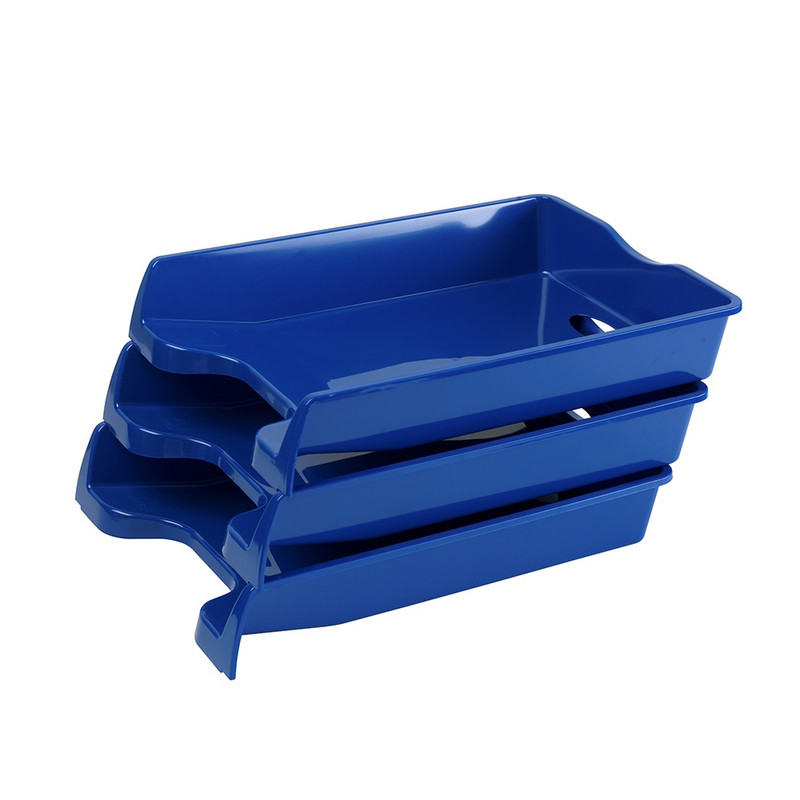 Irattálca műanyag 355, 355x255x60mm, Bluering®, kék (1db)