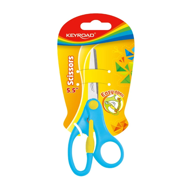 Olló 13cm tompa fejű Keyroad For Kids vegyes színek