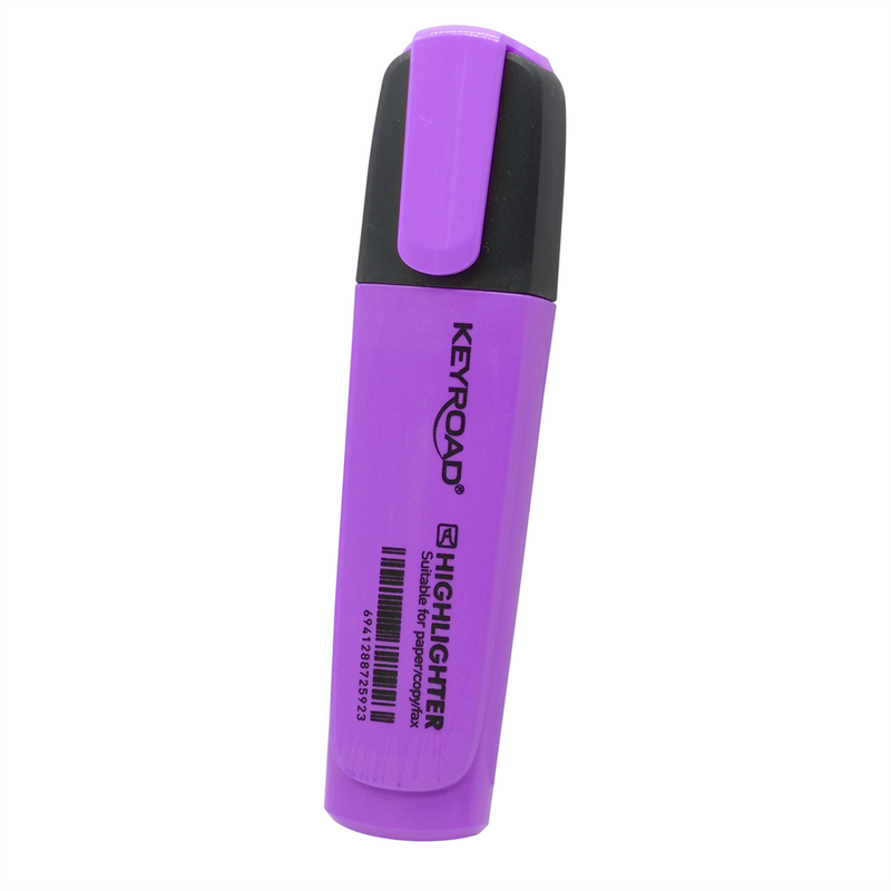 Szövegkiemelő vágott hegyű, lapos test Keyroad Fluo neonlila