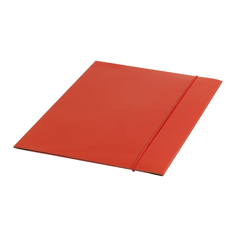 Gumis mappa A4, 400g. karton Fornax Glossy piros
