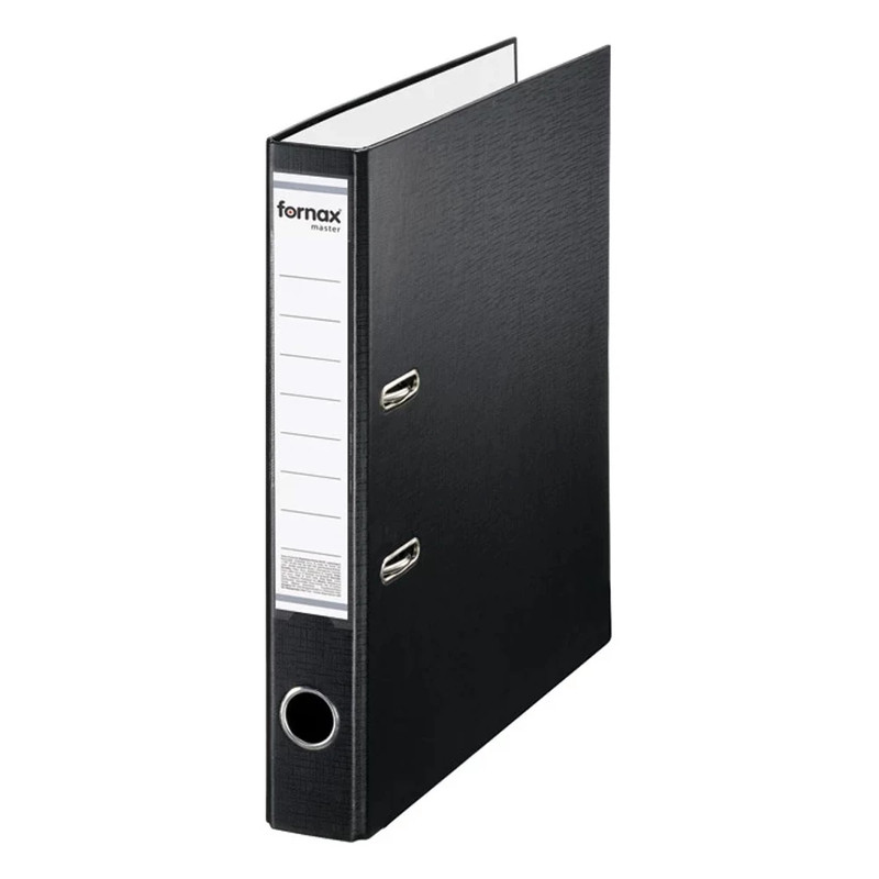 Iratrendező A4, 5,5cm, Fornax Master fekete