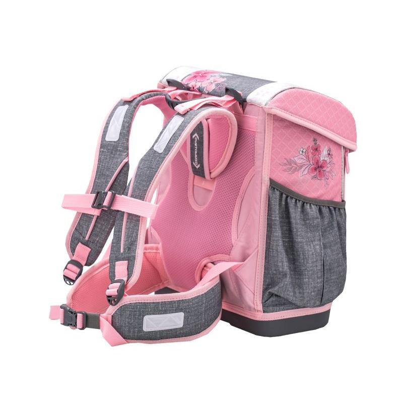 Iskolatáska ergonómiai, lányos, Customize-me, 404-20/AG, Belmil, pillangós, szürke
