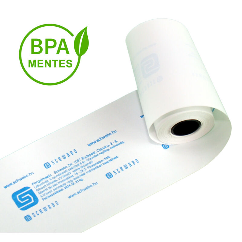 57/30/12 9 méter BPA mentes hőpapír (pénztárgépszalag) 