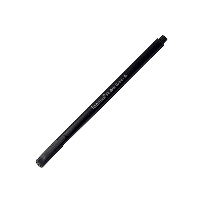 Rostirón, tűfilc vízbázisú, 0,4mm, Foroffice fekete