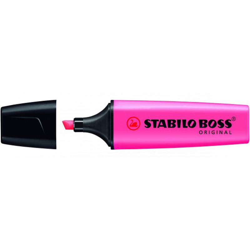 Szövegkiemelő 2-5mm, vágott hegyű, Stabilo Boss 70/58 ciklámen