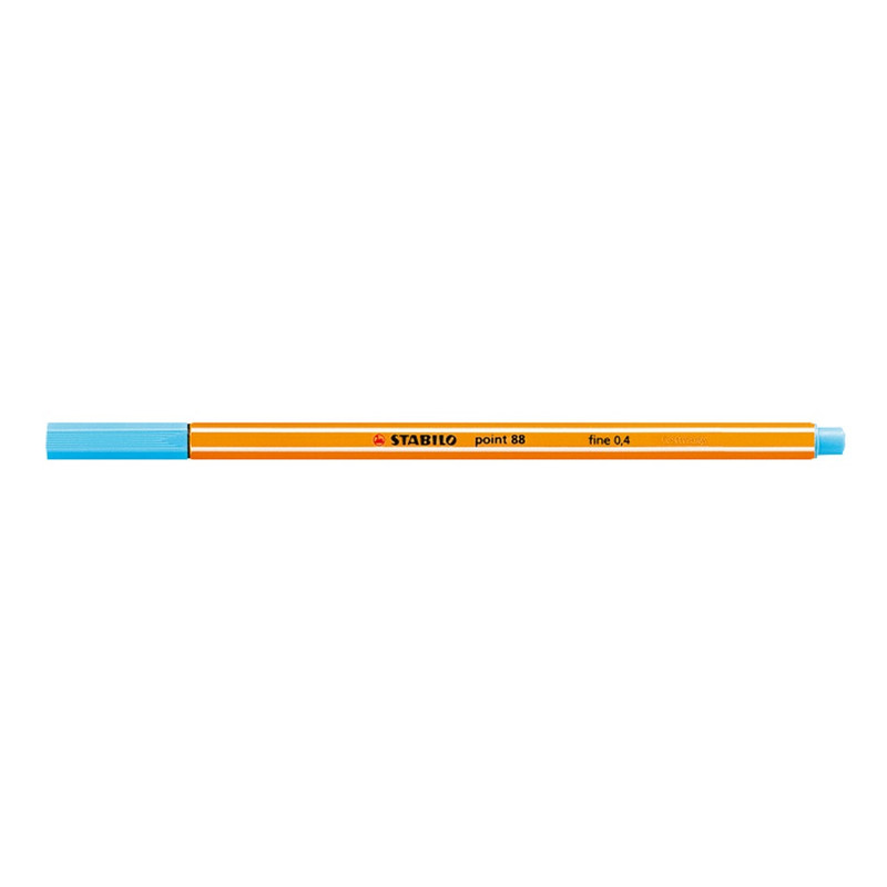 Rostirón, tűfilc 0,4mm, 88/57 Stabilo Point 88 azúrkék