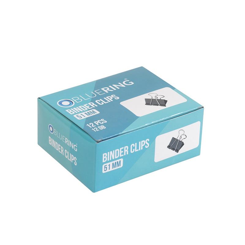 Binderkapocs 51mm, 12 db/doboz, Bluering® 