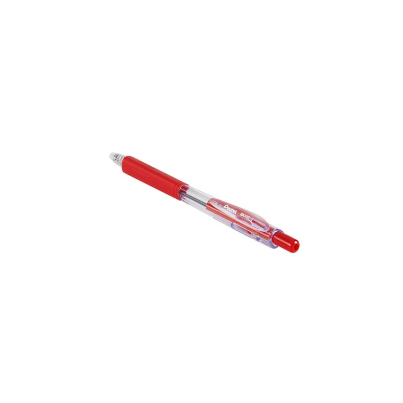 Golyóstoll 0,35mm, BK437-B háromszög fogózóna Pentel, írásszín piros