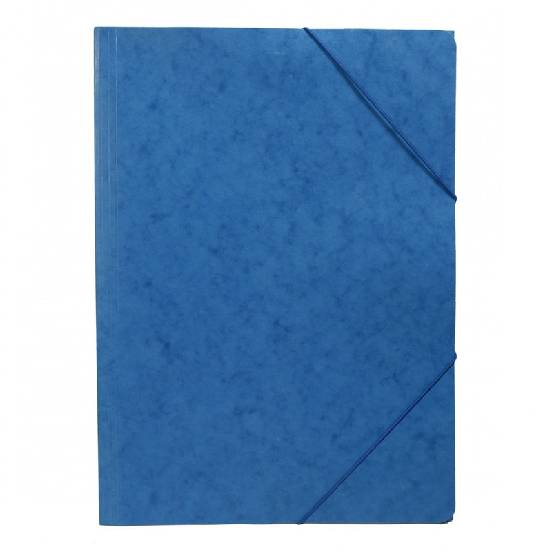 Gumis mappa A4, festett prespán karton Bluering® kék