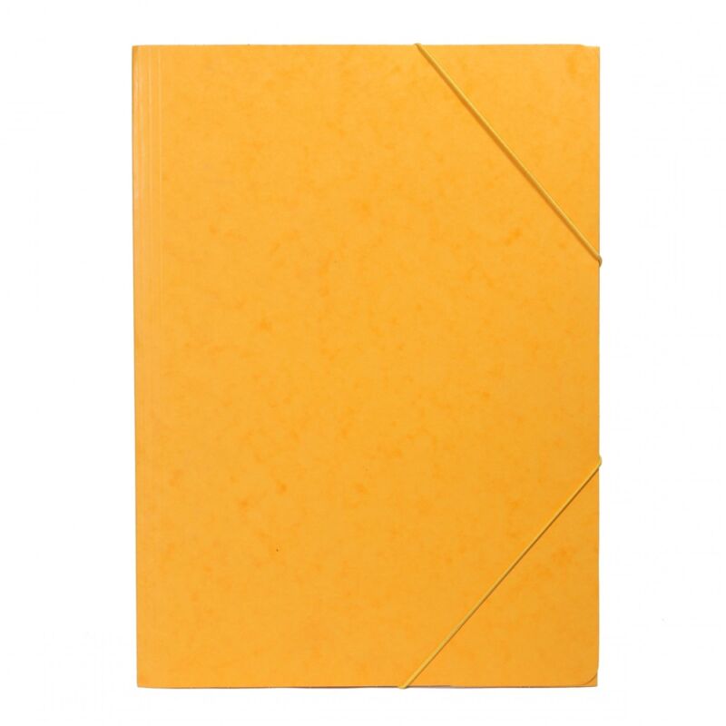 Gumis mappa A4, festett prespán karton Bluering® sárga