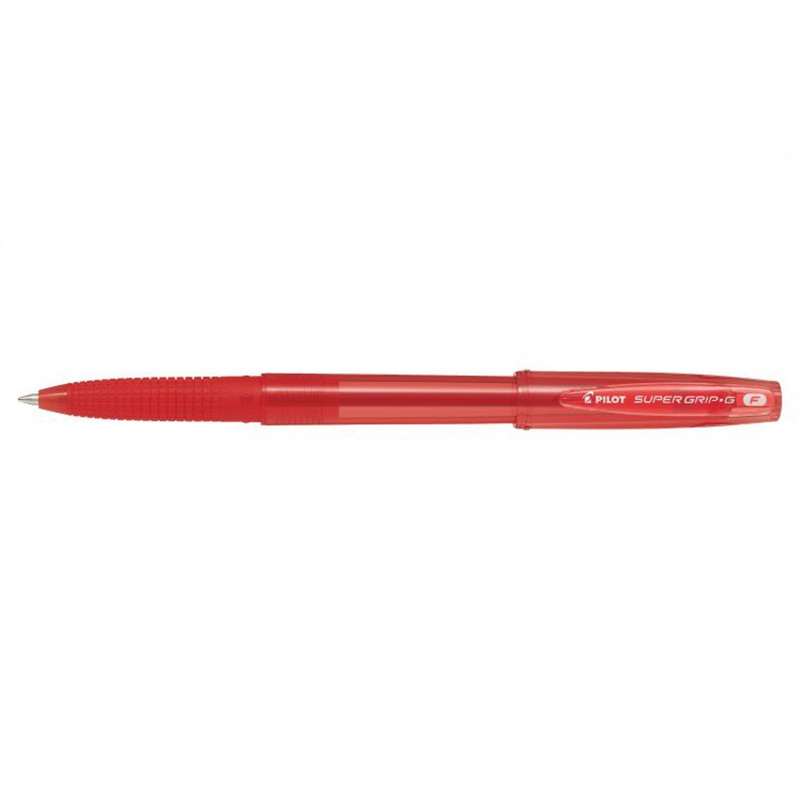 Golyóstoll 0,7 kupakos F Super Grip G Pilot, írásszín piros
