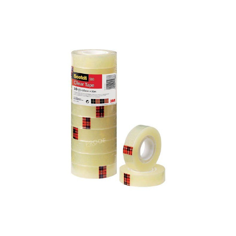 Ragasztószalag 15mmx33m Scotch 508 10 db / cs