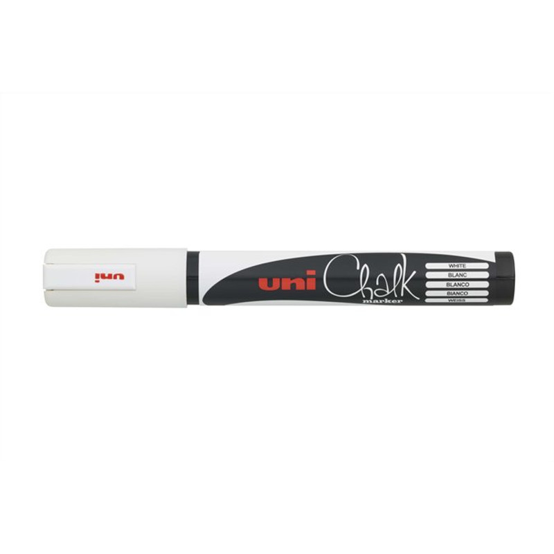 Kréta marker UNI PWE-5M, vékony fehér