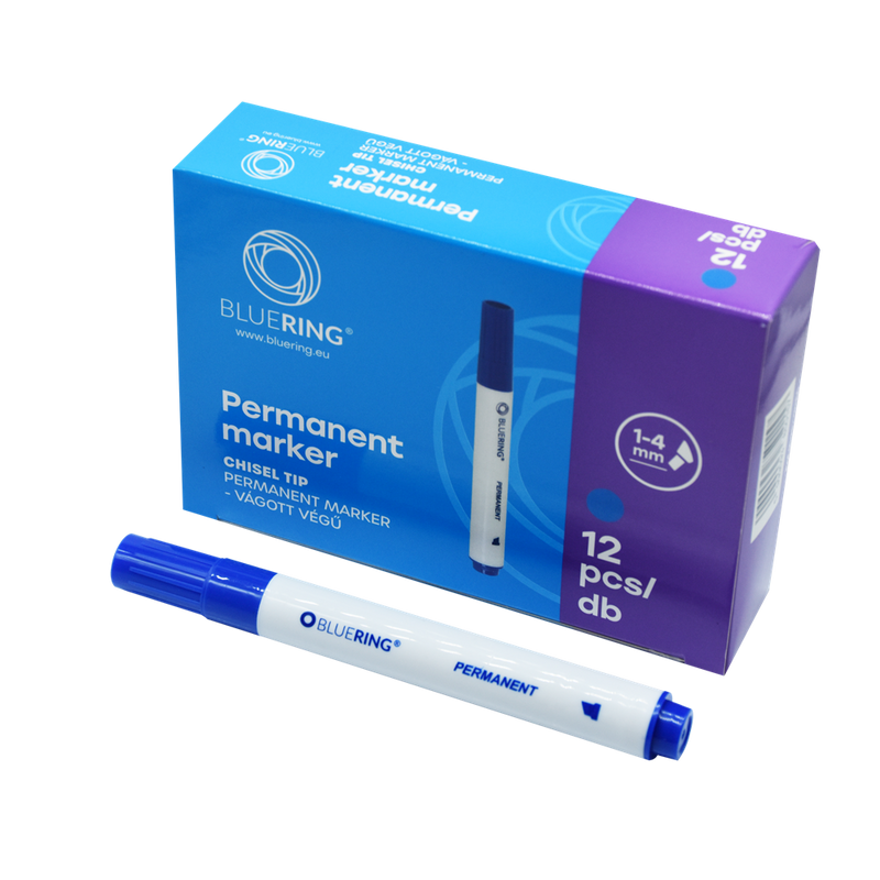 Alkoholos marker 1-4mm, vágott végű Bluering® kék