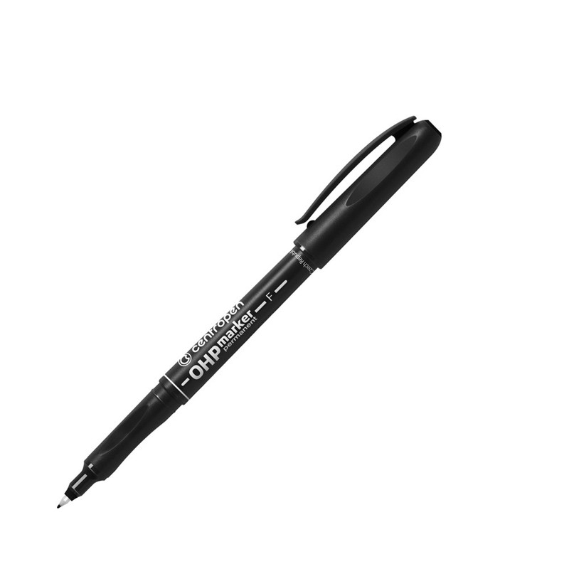 Permanent marker 0,6mm, F OHP Centropen 2636 fekete