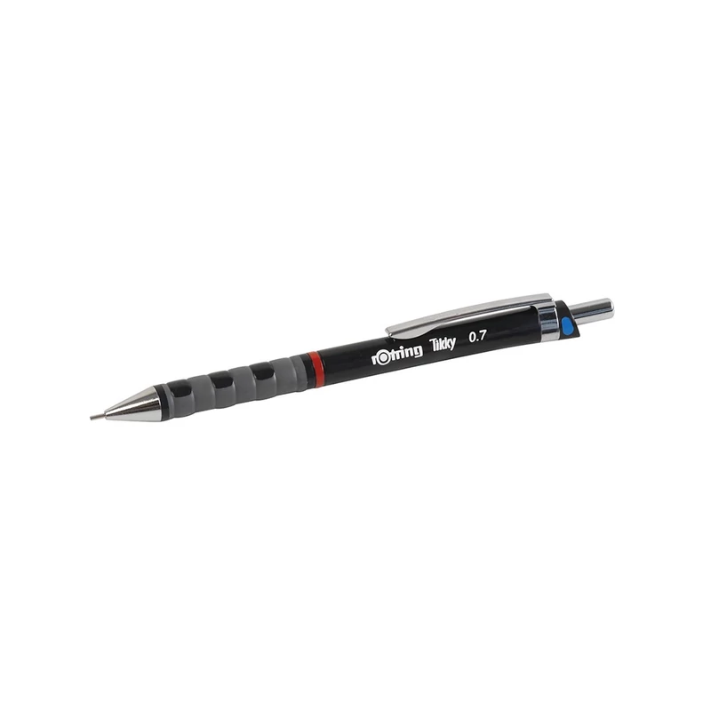 Nyomósírón 0,7mm, fekete test, Rotring Tikky